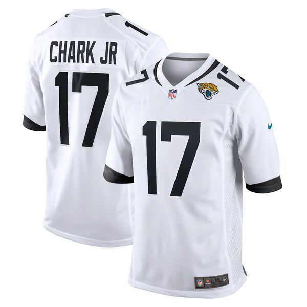 Men Jacksonville Jaguars 17 DJ Chark Jr. Nike White Game NFL Jersey